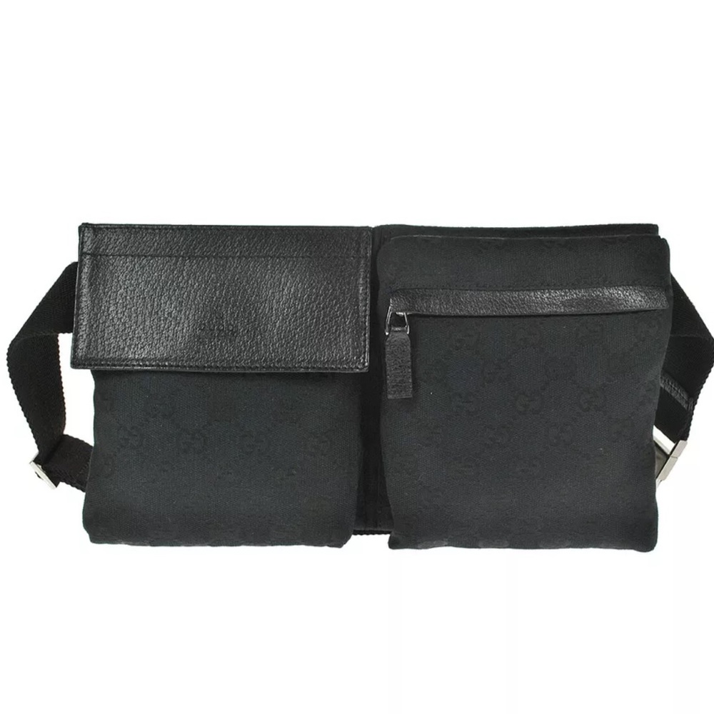 Authentic Gucci black waist bag fanny pack bum bag - Picture 13 of 13